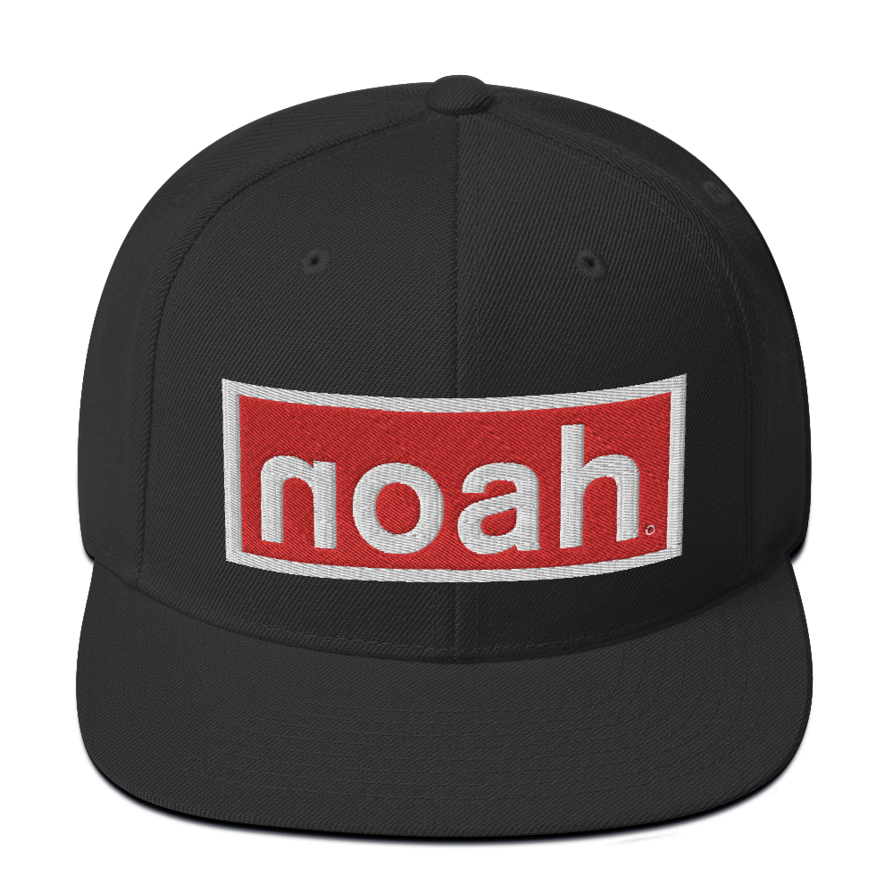 NOAH® OFFICIAL Classic Snapback Hat (Black) — NOAH OFFICIAL